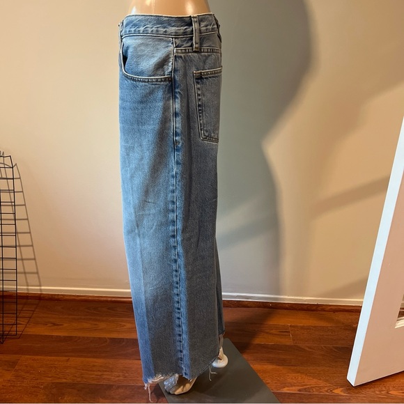 Frame the Relaxed Fit Straight Frayed Hem Jeans Size 29 - Picture 3 of 6